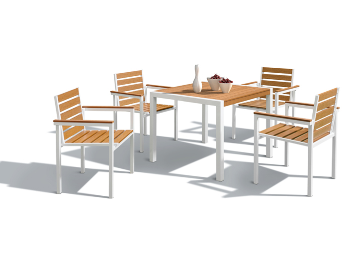 戶外休閑家具塑木桌椅