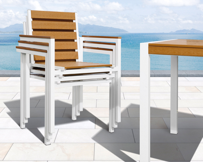 戶外休閑家具塑木桌椅